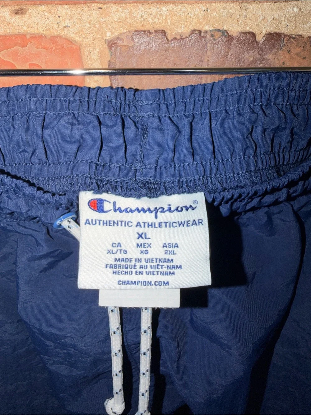 Champion Men's Dark Blue Swim Trunks with Drawstring Summer Swim